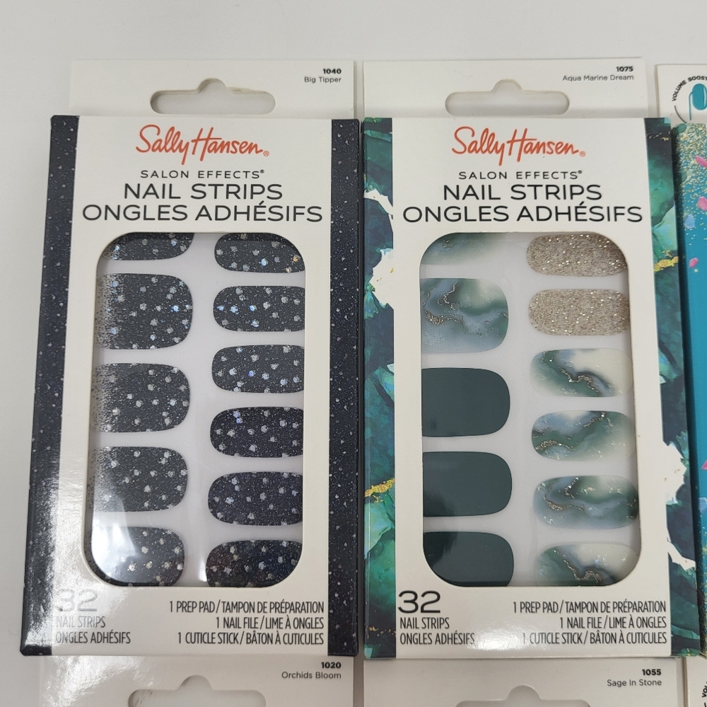 Bundle Of 6 Sally Hansen Salon Effects Nail Strips 32 Strips Per Pack Manicure - Picture 2 of 6